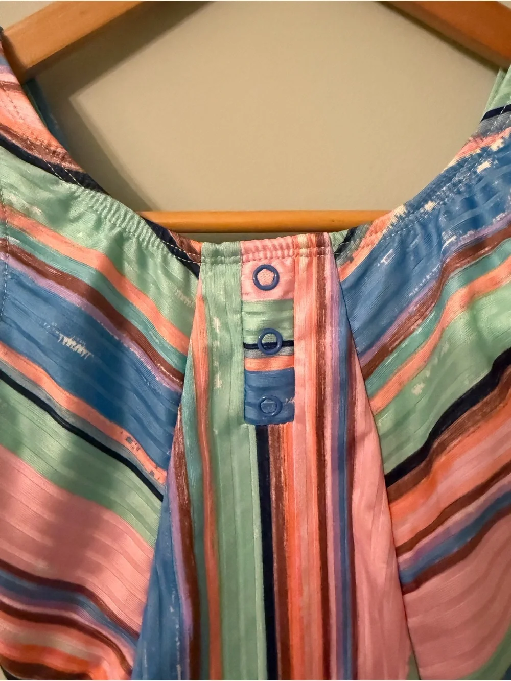 Girls' Multicolor Stripe One-Piece Swimsuit Size 8/10
